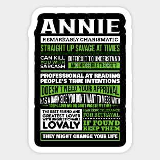 Annie Sticker